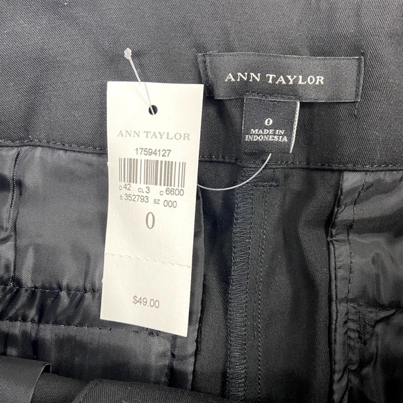 NWT Ann Taylor Black Modern Fit Boardwalk Shorts Size 0 - Picture 4 of 9